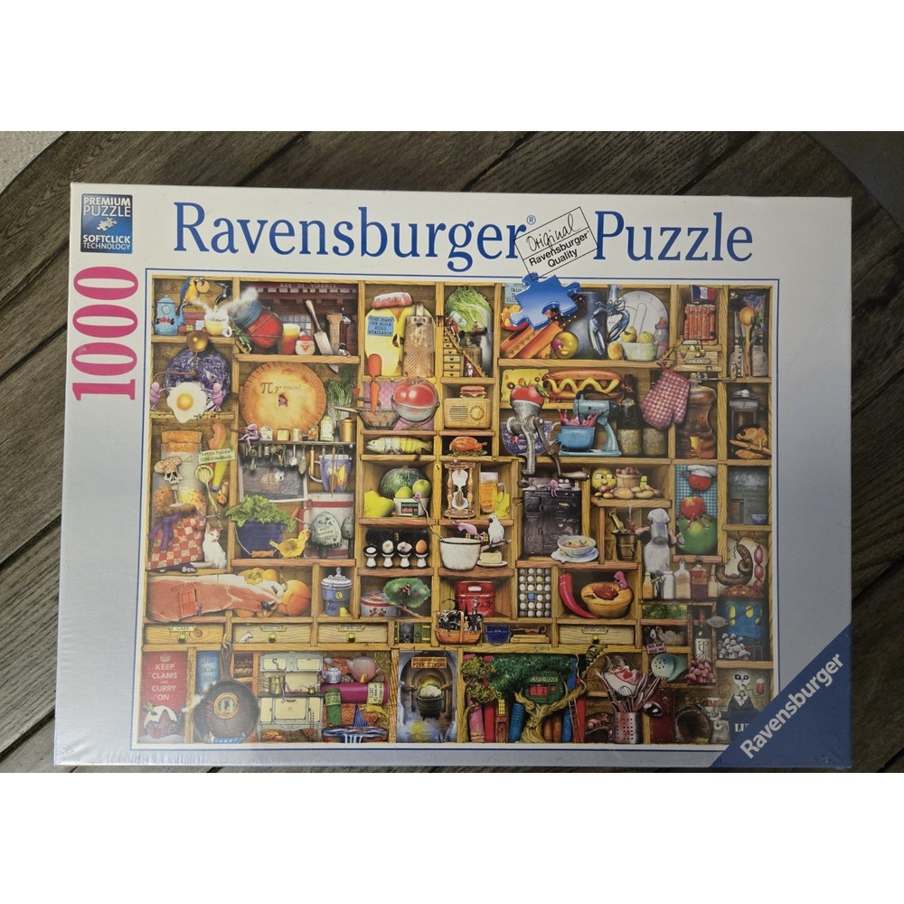 NEW Ravensburger Jigsaw Puzzle  1000 Piece Kitchen Cupboard Credenza  19 298 4